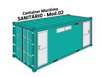 Container Marítimo - Sanitário MOD.02