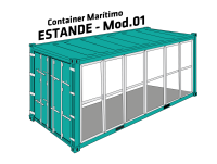 Container Marítimo - Estande MOD.01
